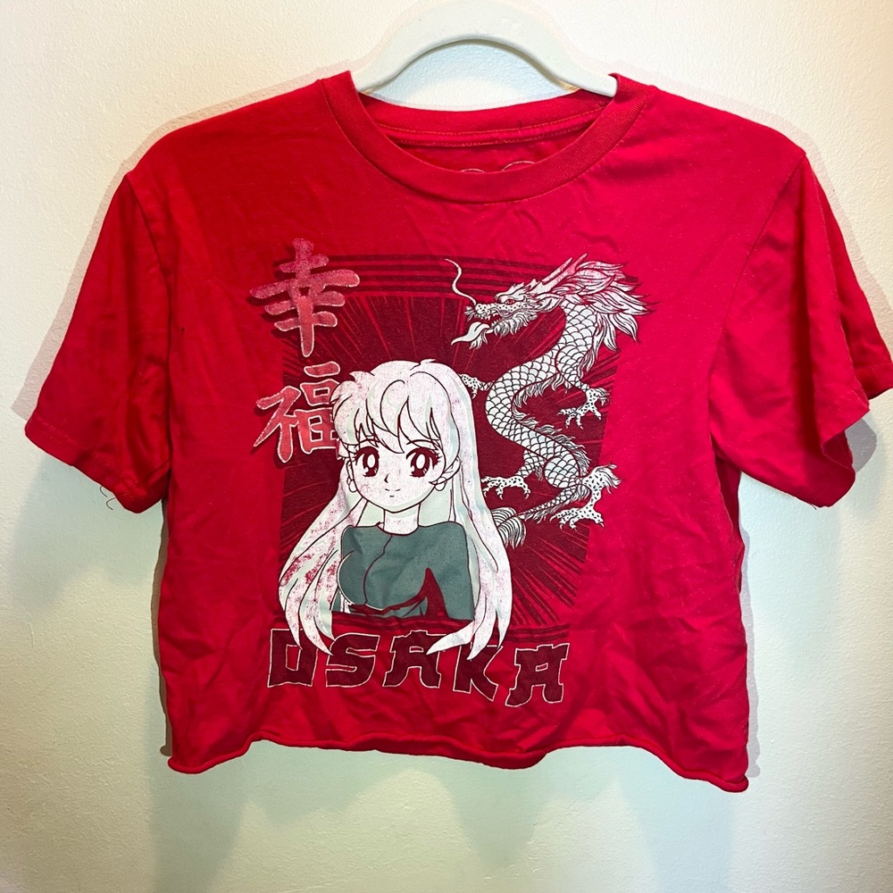 Obsessive Love Anime Girl Cropped Top